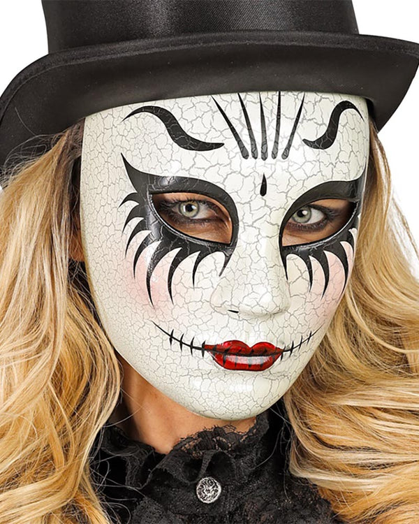 Comedy of Art Cracked Woman Mask