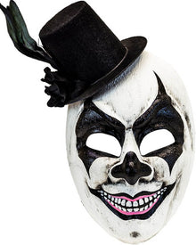 Commedia DellArte Halloween Mask With Hat