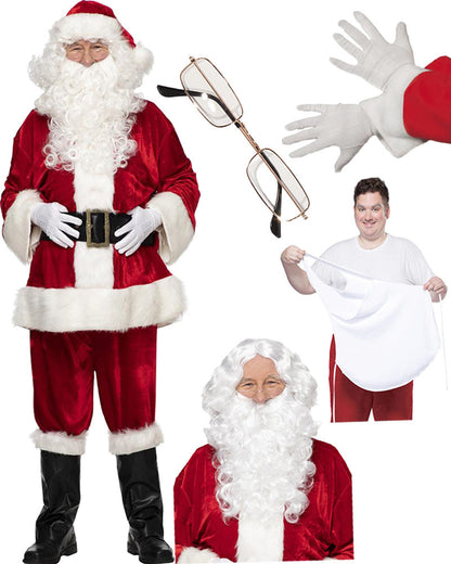Complete Velour Santa Suit Bundle