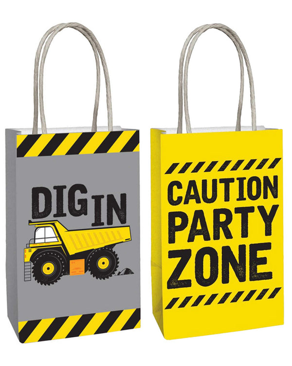 Construction Paper Kraft Bags Pack of 8