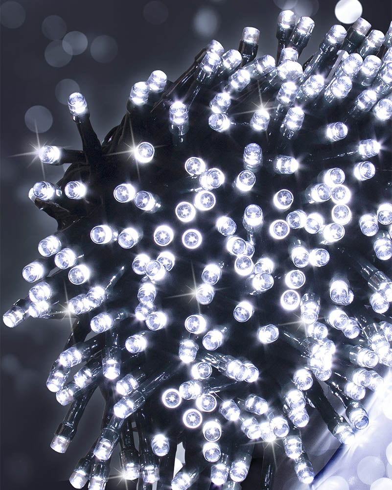 Cool White 200 Piece Flashing LED Lights