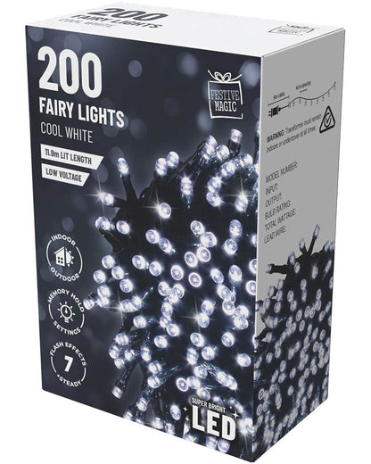Cool White 200 Piece Flashing LED Lights