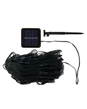 Cool White Net Light 250 Piece Solar Christmas Lights 4m
