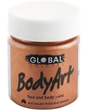Copper Metallic Face and Body Paint Tub 45ml