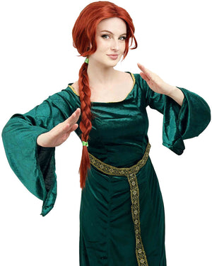 Copper Princess Premium Plaited Auburn Wig