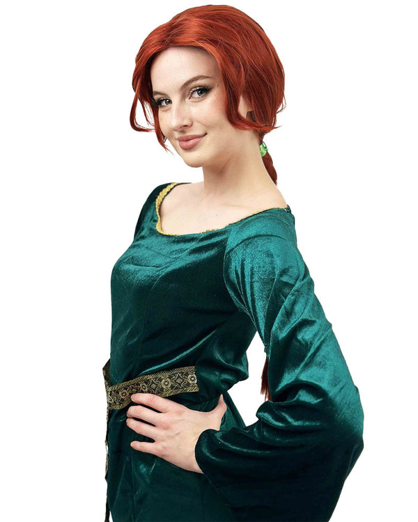 Copper Princess Premium Plaited Auburn Wig