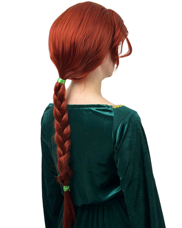 Copper Princess Premium Plaited Auburn Wig