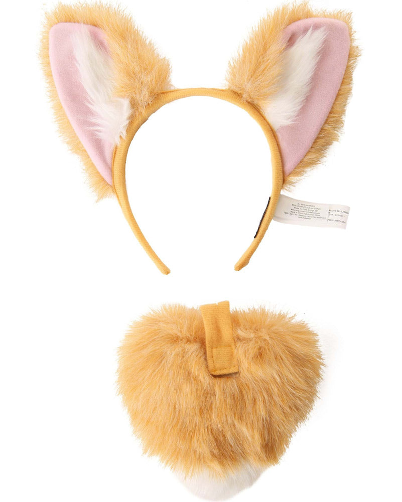 Corgi Ears Headband and Tail Set