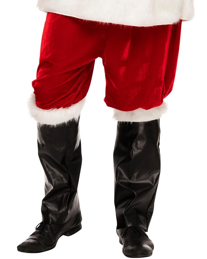 Complete Velour Santa Plus Size Suit and Accessory Bundle
