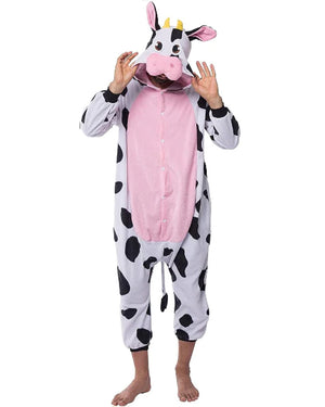 Cow Adult Onesie Adult Costume