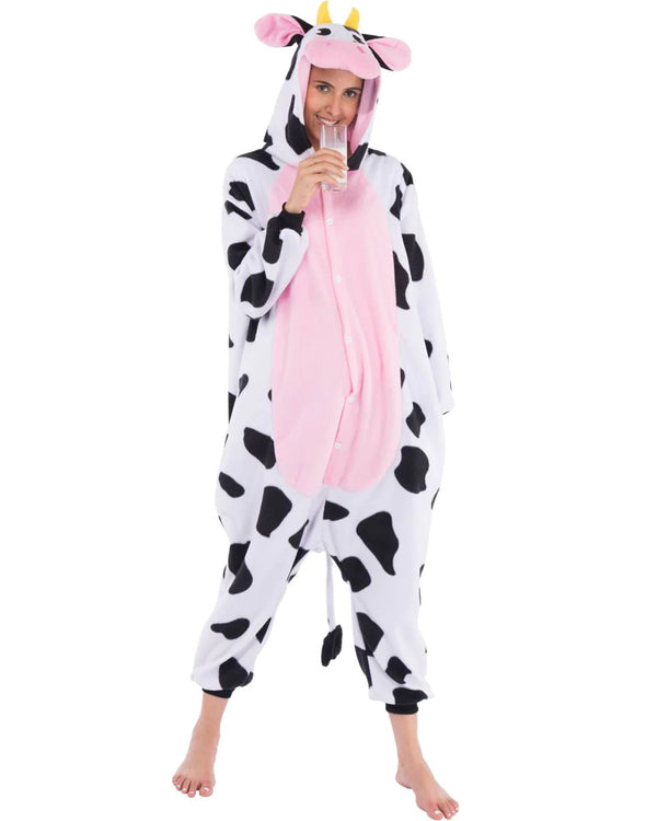 Cow Adult Onesie Adult Costume