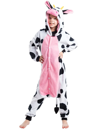 Plush Cow Onesie Kids Costume
