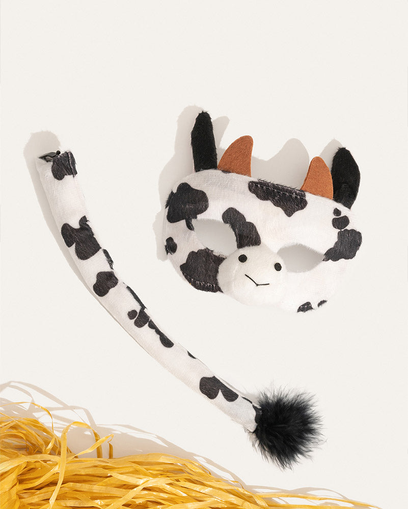 Cow Deluxe Mask and Tail Set