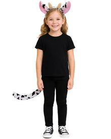 Cow Headband and Tail Set