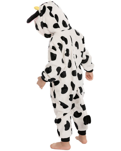 Cow Hooded Jumpsuit Toddler Costume