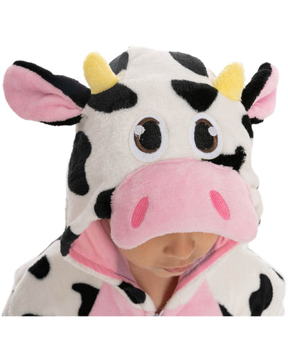 Cow Hooded Jumpsuit Toddler Costume