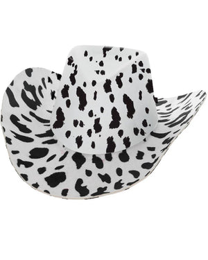 Cow Print Cowboy Hat