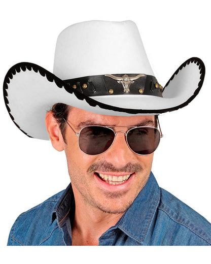 Bull Felt White Cowboy Hat