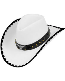 Bull Felt White Cowboy Hat