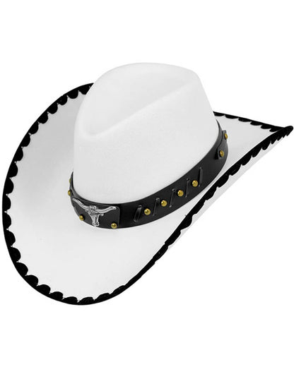 Bull Felt White Cowboy Hat