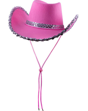 Cowboy Hat Pink Sequins