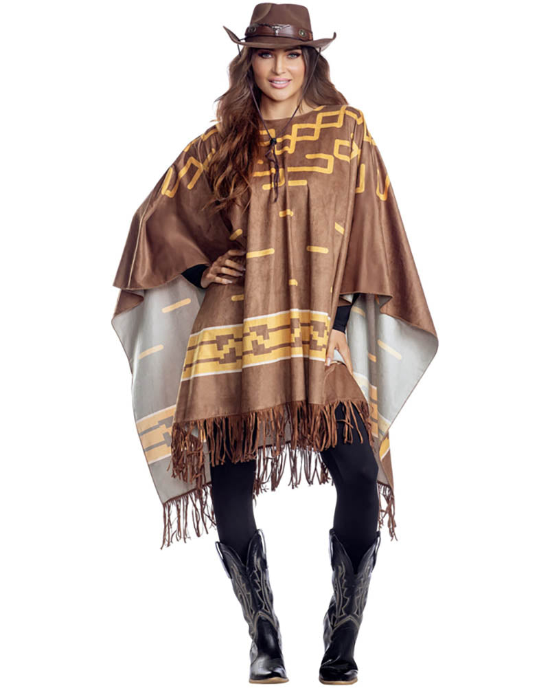 Cowboy Poncho Adult Costume