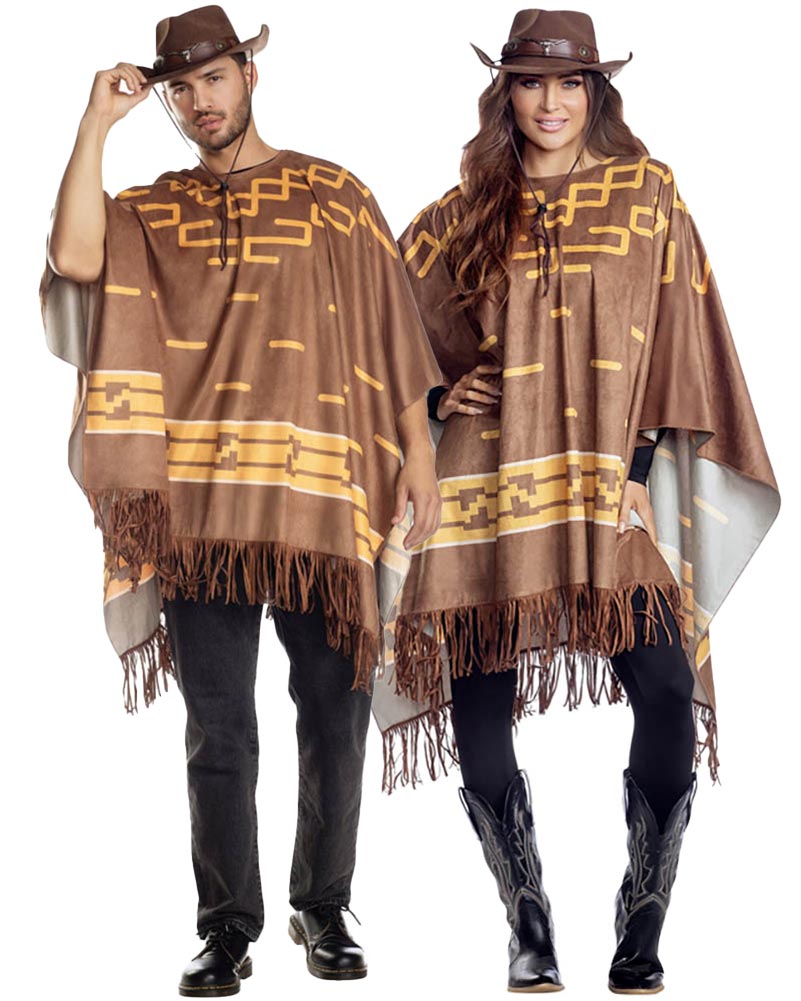 Cowboy Poncho Adult Costume
