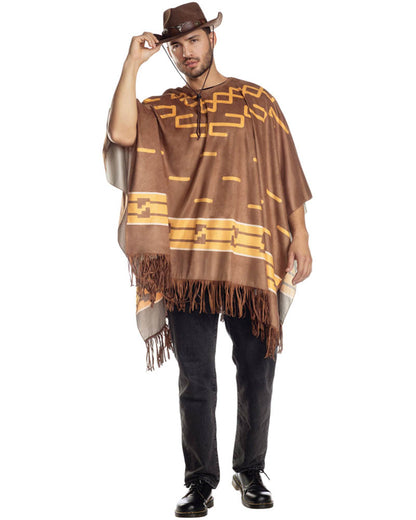 Cowboy Poncho Adult Costume