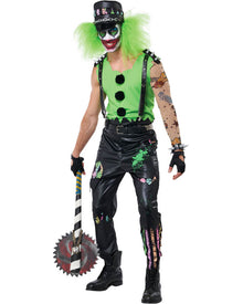 Crazed Clown Mens Halloween Costume