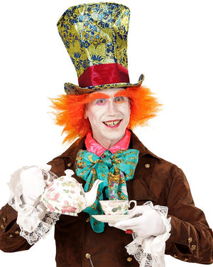 Crazy Hatter Top Hat with Hair