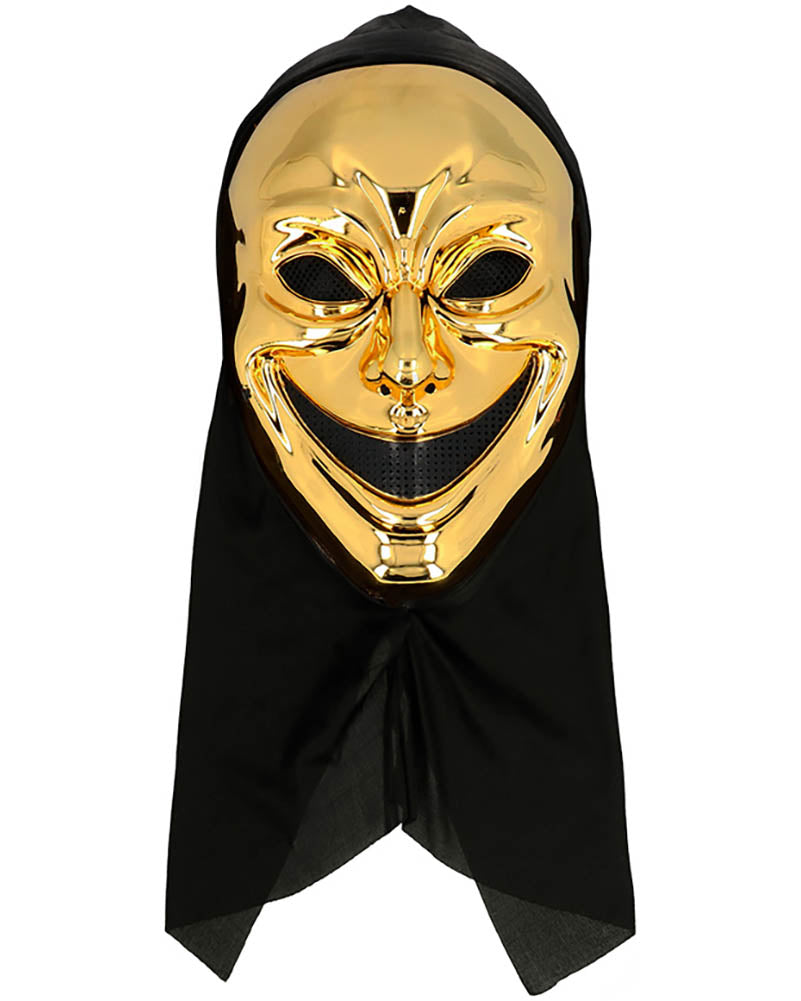 Crazy Killer Halloween Mask with Hood