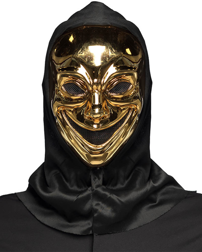 Crazy Killer Halloween Mask with Hood