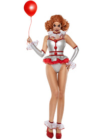 Creepy Clown Deluxe Womens Halloween Costume