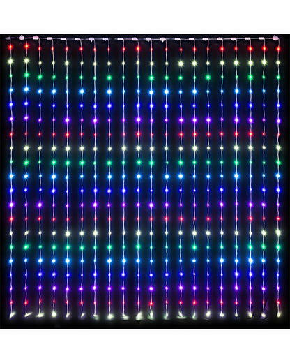 Customisable LED Curtain Lightshow with App Control 2m