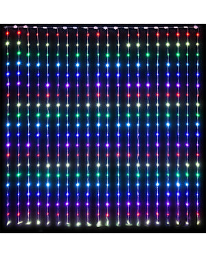 Customisable LED Christmas Curtain Lightshow with App Control 2m