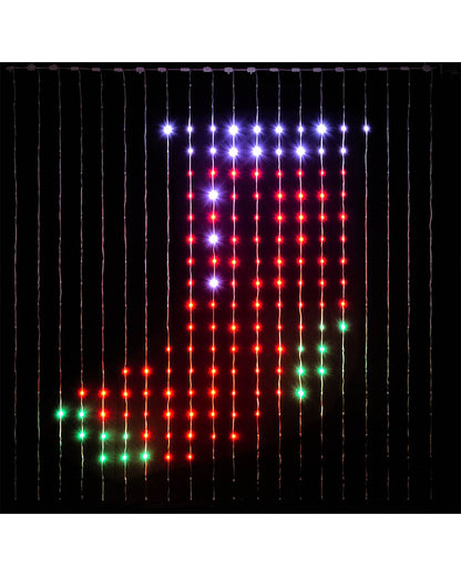 Customisable LED Curtain Lightshow with App Control 2m
