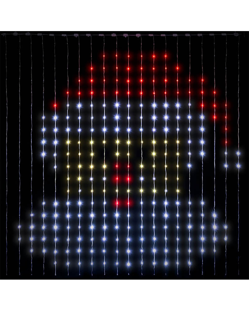 Customisable LED Curtain Lightshow with App Control 2m
