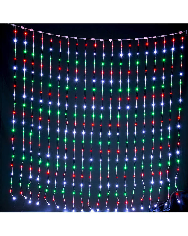Customisable LED Christmas Curtain Lightshow with App Control 2m