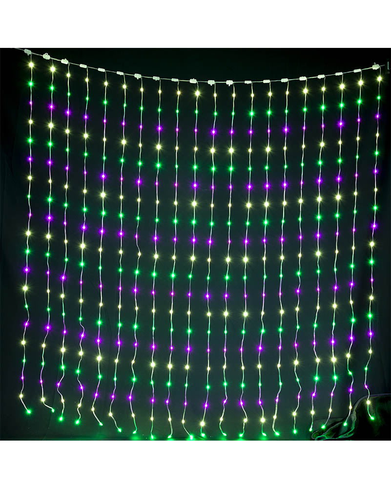 Customisable LED Curtain Lightshow with App Control 2m
