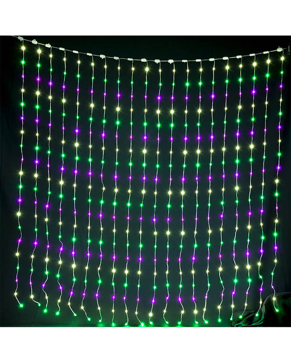 Customisable LED Christmas Curtain Lightshow with App Control 2m