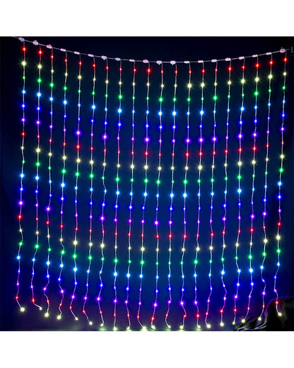 Customisable LED Curtain Lightshow with App Control 2m