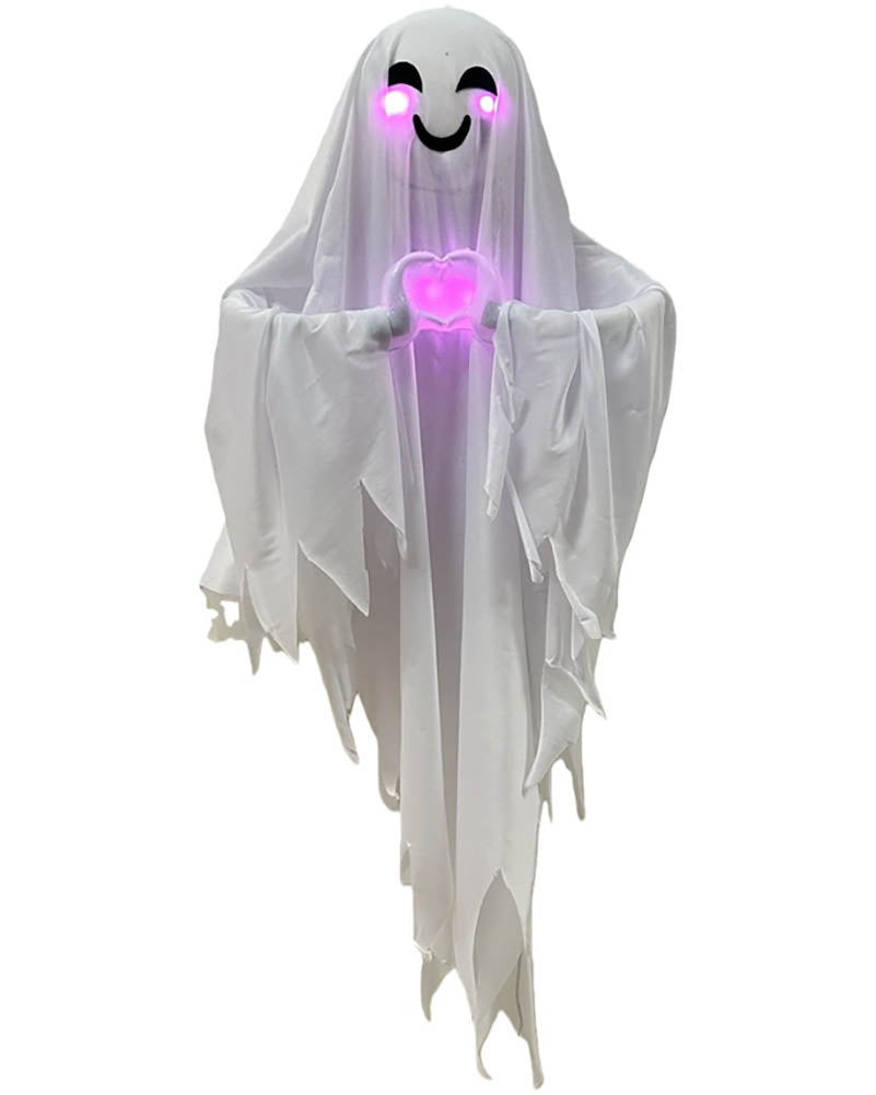 Cute Beating Heart Ghost Animated Halloween Decoration 1.2m