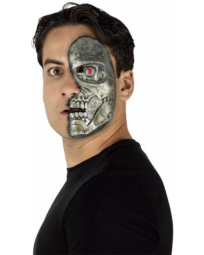 Cyborg Half Mask FX Appliance Transfer Prosthetic