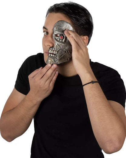 Cyborg Half Mask FX Appliance Transfer Prosthetic