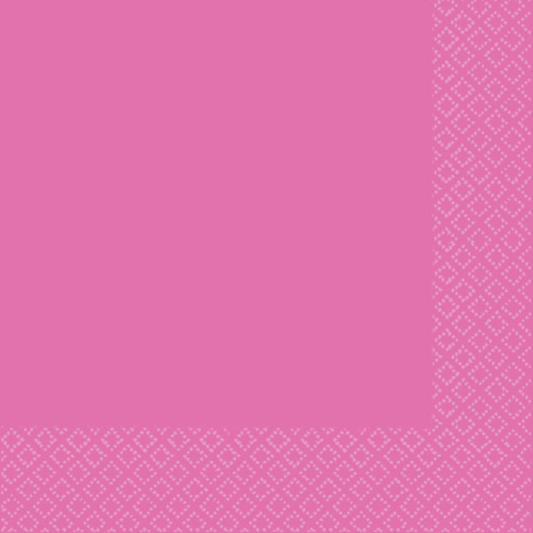 Bright Pink 2ply Beverage Napkins Pack of 40