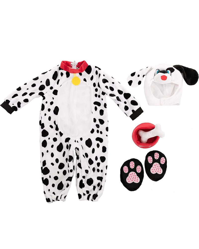 Dalmatian with Plush Bone and Bowl Toddler Costume
