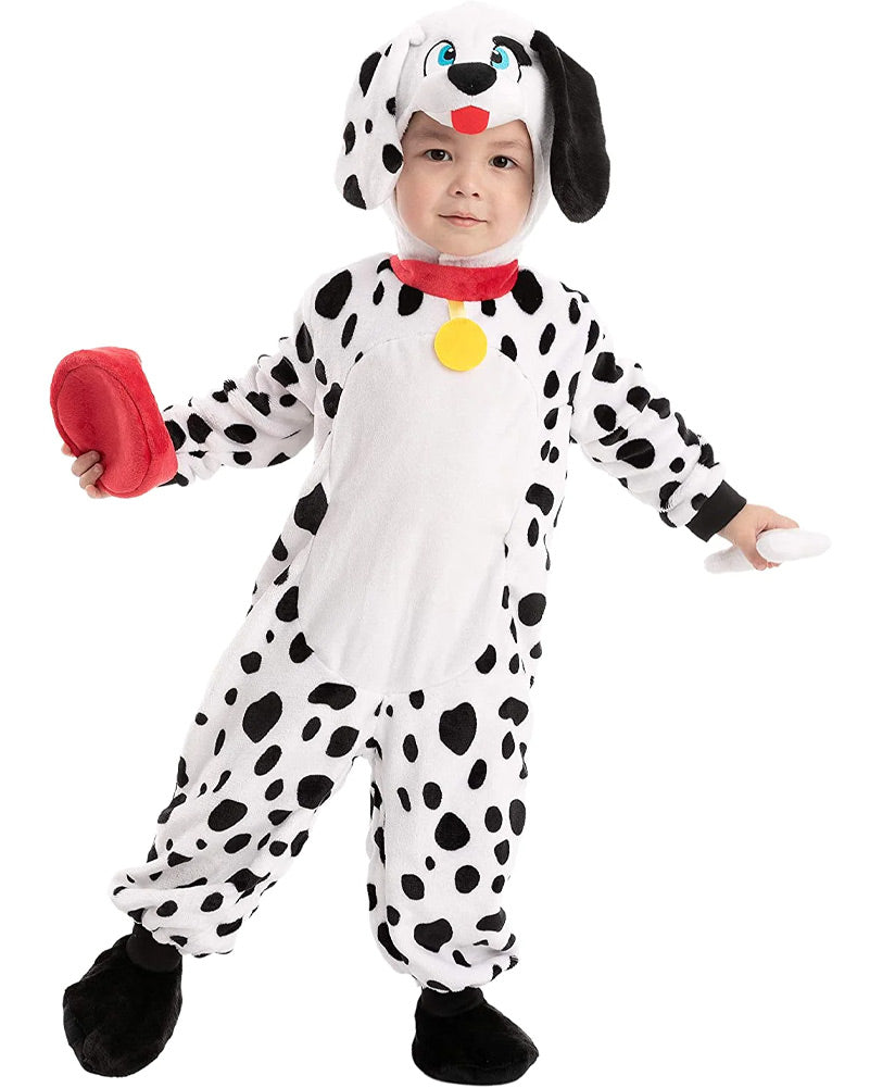 Dalmatian with Plush Bone and Bowl Toddler Costume