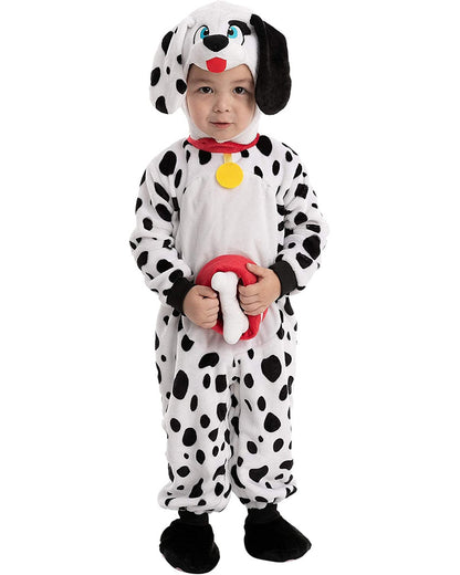 Dalmatian with Plush Bone and Bowl Toddler Costume