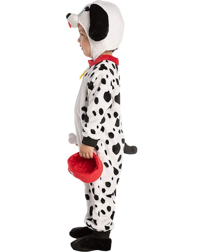 Dalmatian with Plush Bone and Bowl Toddler Costume