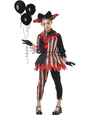 Dark Circus Clown Girls Costume
